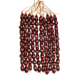 10 Strands of Wedding Cake Beads, Indian Handmade Lamp Work Glass Beads.
