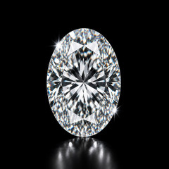 5 Ct Lab Grown White Diamond Oval Cut VVS1 D Grade Loose Stone 1 Pc