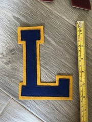 Lot of 6 Letters Numbers/Fraternity Varsity Jacket Letterman Patches Vtg