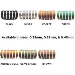 Tiger Tail Beading Wire | 328 Feet or 100 Meters | 0.35mm-0.45mm | 1 Roll