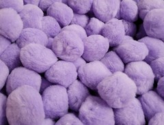 25 pcs 2 Inch Lavender Large 2″ Pom Poms Craft Acrylic Aldastar Made in USA