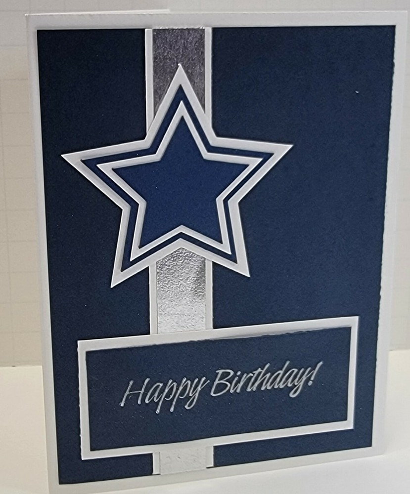 Handcrafted Greeting Card-Happy Birthday-Cowboy Colors Masculine – V2