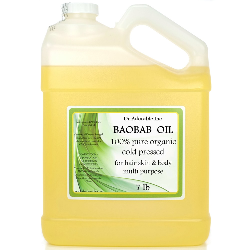 7 Lb BAOBAB CARRIER OIL BY DR.ADORABLE 100% PURE ORGANIC COLD PRESSED FREE SHIP