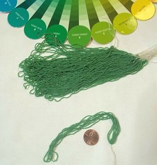 Antique Vintage Micro Seed Beads-18/0 Greasy Deco Jade Muted Spring Green Hanks