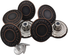 20 Pcs Black Metal Jean Buttons for Loose Jeans, Durable Jean Button Replacement