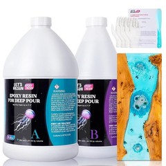 Deep Pour Epoxy Resin 1.5 Gallon Crystal Clear Casting Resin FREE SHIPPING