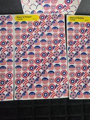 Red, White, & Blue Patriotic Stickers Stars & Stripes T-46166 • 431 Stickers