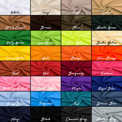 Solid Anti Pill Fleece Fabric – 60″ Wide – Multiple Colors – Sold by Yard & Bolt