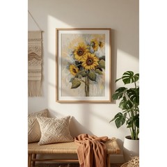 Sunflower Bouquet Counted Cross Stitch Pattern Chart