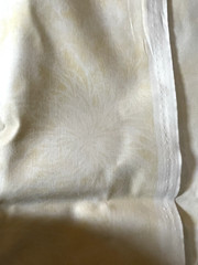 Pale Yellow and White Floral Design Cotton Quilting Fabric 40 Inches x 42 Inches