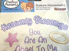 Sandylion Precious Moments Guardian Angel Heaven Stickers 2003 Retired Sheet NOS