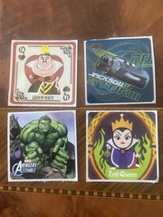 Set Of 4 Cartoon Movie Characters Sticker Mods 2.5” Inches Each