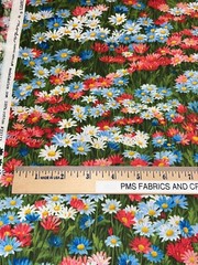 MODA Wildflowers 2024 100% cotton fabric by the yard 36×44 33773 11 Americana