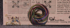 PAINTED LADY cross stitch chart EMBELLISHMENT PACK & THREADS Just Nan