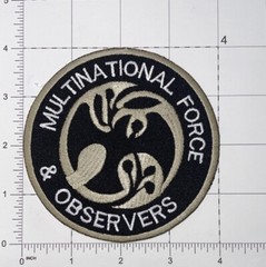 Multinational Force & Observers Patch Black Hook & Iron-On Repro New A279