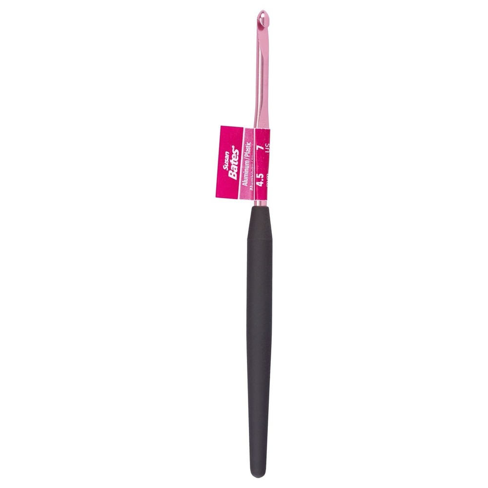Susan Bates Silvalume Soft Ergonomic Aluminum Crochet Hook Size 7/4.5mm B2606