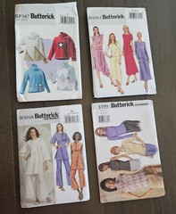 Butterick Sewing Patterns Lot Of 4, Sizes 8-18 (Varies By Pattern), Uncut