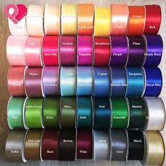 1.5″ Bridal Satin Ribbon Glitter Metallic Taffeta Gift Trim Bulk 38mm 1-25 yards