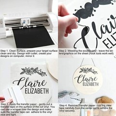 12x 12inx5ft Permanent Self Adhesive Vinyl Sign Making Bundle Rolls for Cricut
