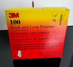 3M 100 Hook and Loop Fastener 1″ X 54 ft. (18 yd.) Uncut roll New