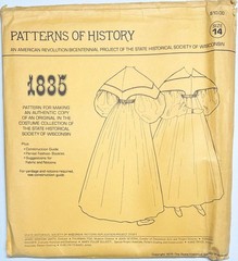 Vtg Patterns of History 1835 Challis Dress Size 14 Uncut