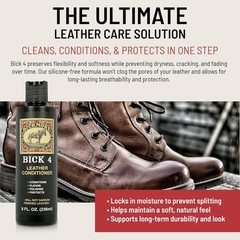 Bickmore Bick 4 Leather Conditioner Cleaner Protectant 8oz