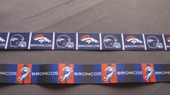 Denver Broncos 7/8″ Grosgrain Ribbon By the Yard