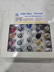 RNK Micro Thread 24 Colors 60 Weight Uktrra Fine Embroidery Thread Kit 3 Opened