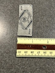Fabric Unionbay 1 X 2 1/2” UB Logo Sew On Patch KHAKI