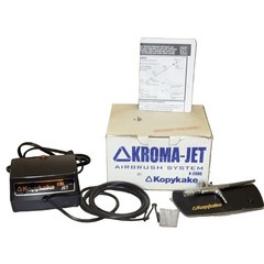 Kopykake A-2000 Black Airbrush Complete System Compressor Tubing Manual Open Box