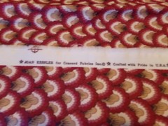 1 YD X54″ VINTAGE HALLOWEEN HOUSE/ RED/ JOAN KESSLER CONCORD NEW COTTON #9843