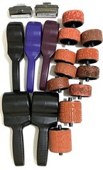 Stamp Around Rollagraph Lot 5 Rollers 2 Ink Cartridges 11 Wheels Mixed Themes