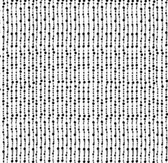 Loralie Design – Christmas Beaded Curtain – White And Black Quilting Fabric
