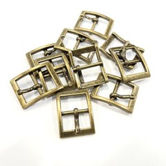 Y3114 Center Bar Buckle Single Prong 16mm 0.63″ Antique Brass High Quality