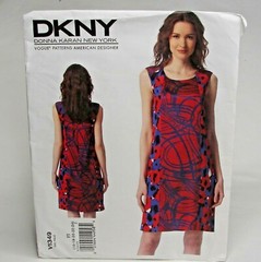 Vogue V1349 Sewing Pattern Dress Size 16 18 20 22 24 UNCUT FF Donna Karan Vtg