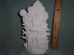 Cute Little Haunted House in Ceramic Bisque U-Paint Ready to paint Spooky.