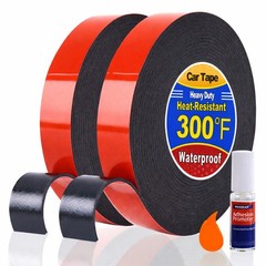 PHIXBEAR 2 Rolls Car Double Sided Tape High Temperature Resistant Heavy Duty,…
