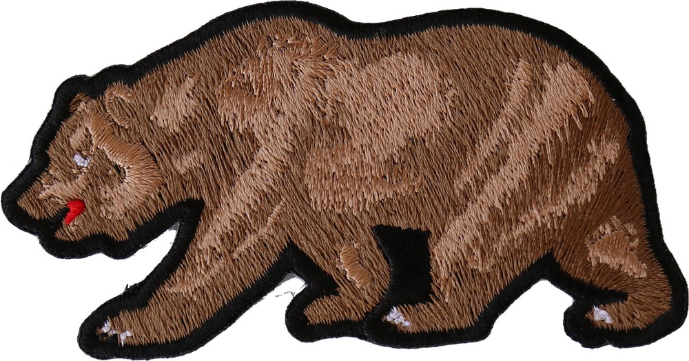 California Bear Iron on Patch – 3.5×1.8 inch – P5551