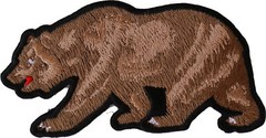 California Bear Iron on Patch – 3.5×1.8 inch – P5551