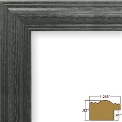 Craig Frames Wiltshire 440, 1.25″ Riverstone Gray Wood Picture Frame 2-Pack