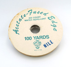 SAF Vintage Pale Yellow 1/2′ Acetate Ribbon 100 Yard Spool Mostly Full