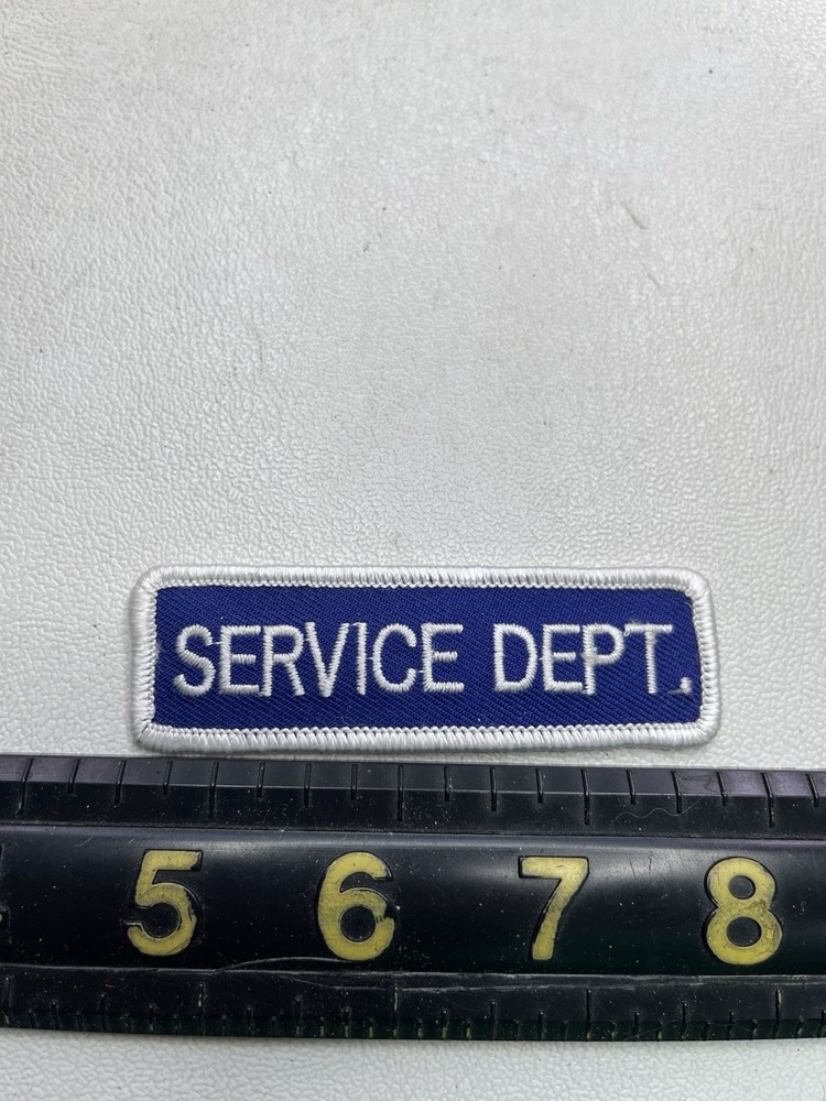 Vtg SERVICE DEPARTMENT Tab Patch T214