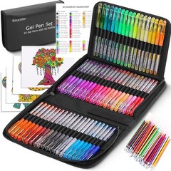 Soucolor Glitter Gel Pens for Adult Coloring Books, Back to School Supplies, 120