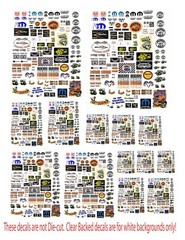 1:32 1:64 1:43 SMALL MOPAR HEMI DECALS FOR DIECAST, MODEL CARS OR DIORAMA