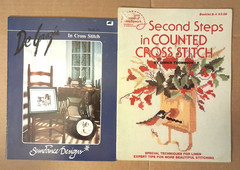 Cross Stitch Pattern Books Lot Of 10 Mixed Themes Vintage