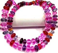 Extremely Beautiful Multi Sapphire Color Rondelle Beads Smooth Polished Beads.