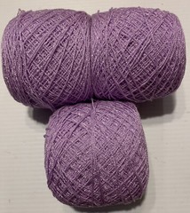 Crystal lace yarn. Color 23. Acrylic/Rayon, 900 yds.per ball. 1 lot of 3 balls.