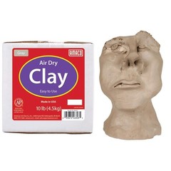 4630-3C Air Dry Modeling Clay, 10-Pound, Gray