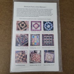 16 Quilt Patterns on CD by Shortcuts from A Short Woman by Debby Kratovil NEW