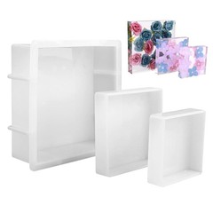 Large Square Silicone Molds for Resin Deep 6.6″ Glossy Epoxy Casting Mold